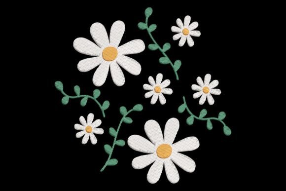 Beautiful Daisy Flowers Embroidery Design Review