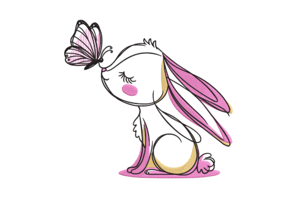 Cute Bunny Embroidery Design Review for Boutique Sweatshirts