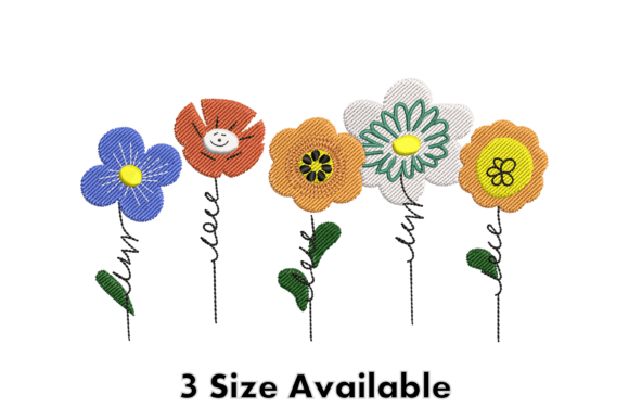 Cute Colorful Flowers Review: A Playful Embroidery Design for Personalized Gifts