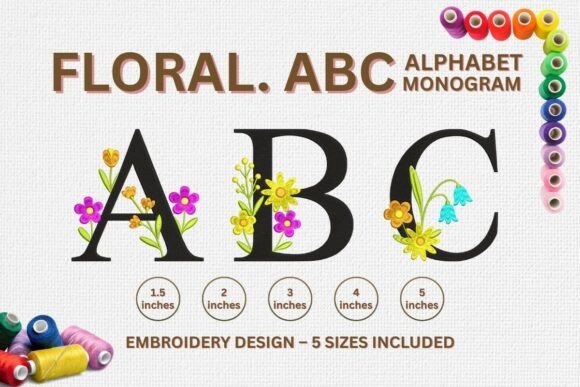 Floral Monogram Alphabet – Embroidery Review