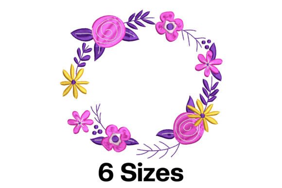 Flowers Border Frame: A Versatile Embroidery Design for Personalized Gifts