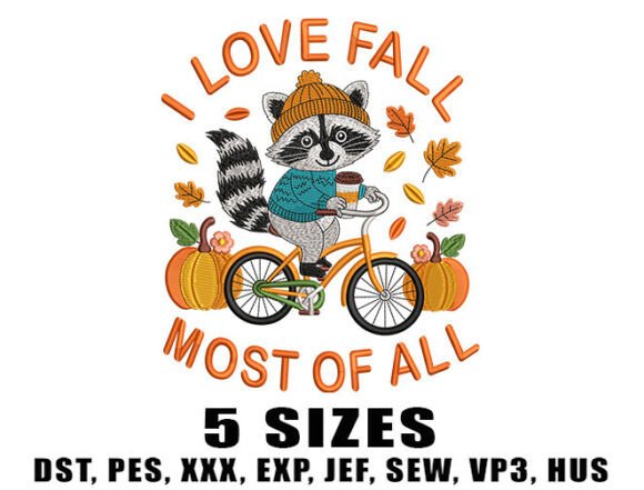 I Love Fall Most of All Embroidery Design Review