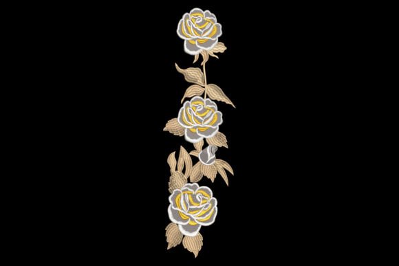 Ivory Bloom Ladder: A Timeless Embroidery for Seasonal Creations