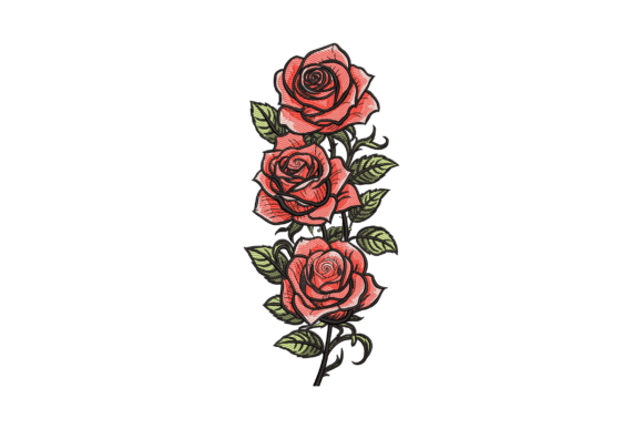 Mini Roses: A Delightful Embroidery Design for Personalized Gifts