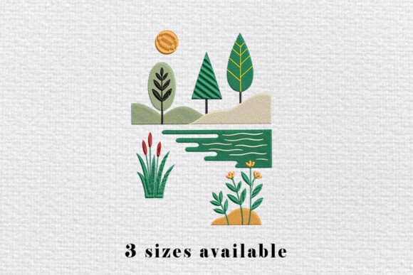 Minimal Landscape Embroidery Design Review for Seasonal Projects