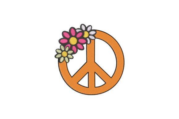 Peace and Flowers Embroidery Design Review for Boutique Sweatshirts