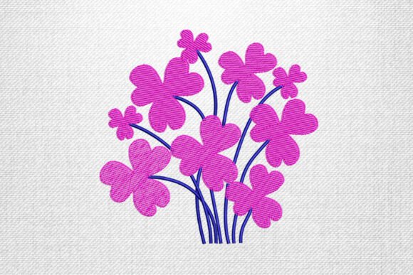 Pink Flowers Embroidery Design Review for Boutique Apparel