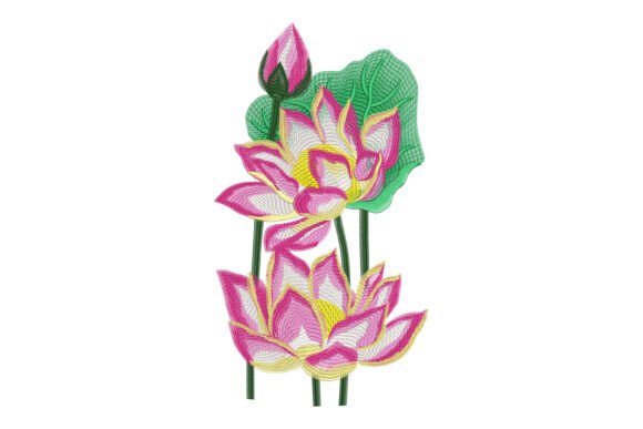 Sacred Lotus Garden Embroidery Design Review