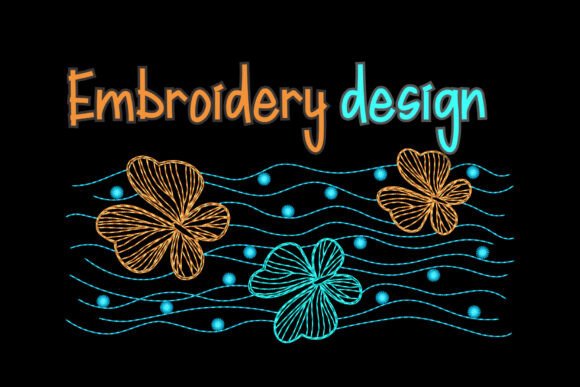 Tropical Wave: A Bold, Modern Embroidery Design for Summer Projects