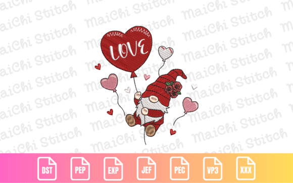 Valentine Gnome with Heart Balloons Review
