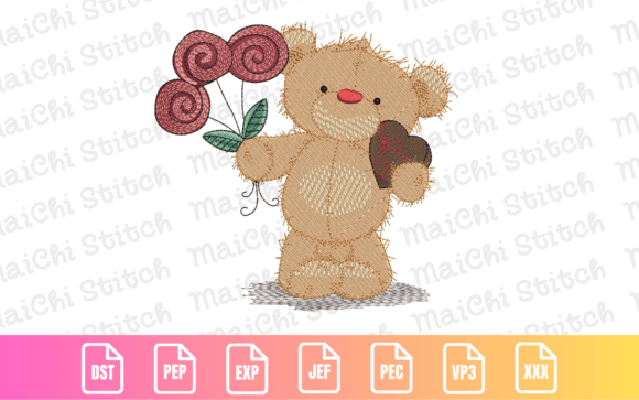 Valentine Teddy Bear Embroidery Design Review